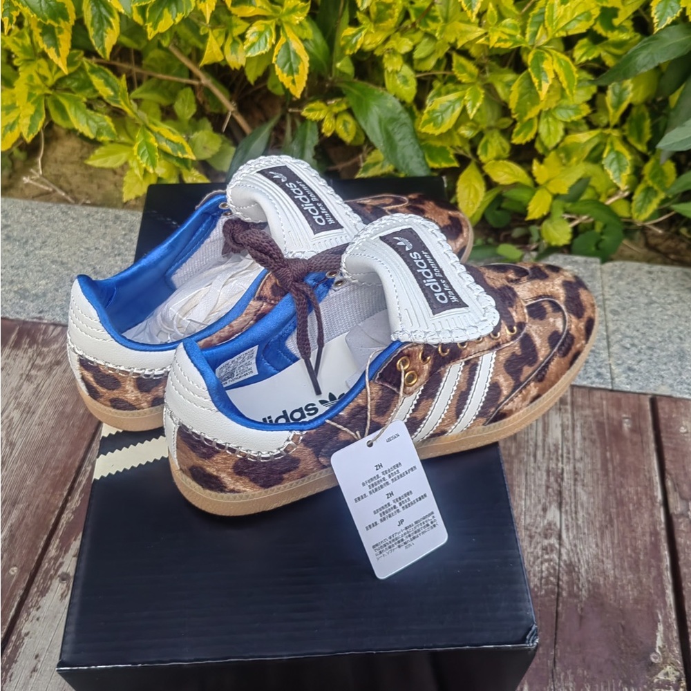 Adidas Wales Bonner Samba Leopard Print Sneakers - Picture 5 of 9